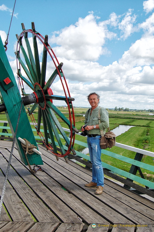 Tony on the viewing platform of De Kat windmill